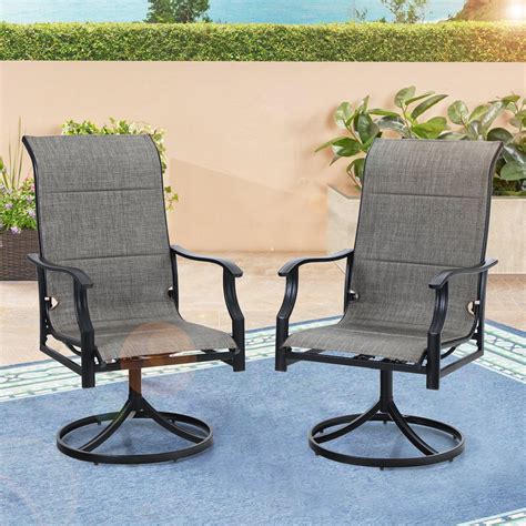 swivel chair outdoor dining set
